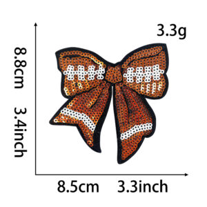 Hot melt glue *brown* bow tie football