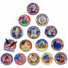 oly-55deccdee8c00edfdd50764f0d10fc02 Wholesale 15-Piece Independence Day Embroidered Iron-On Patches Set, Round Patriotic Decorative Accents for DIY Clothing, Everyday Use