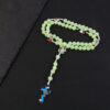 oly-55e18635736f69313e7ddf9f86d1437c Wholesale Stylish Glow in the Dark Cross Necklace Plastic Resin Handmade Accessory