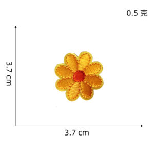 Yellow flower cloth patch 4 #