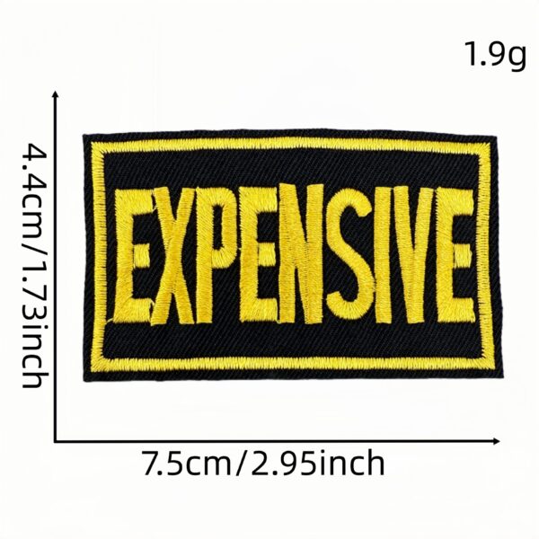 oly-562c17276c1e89b457391dc3b8ad884d Wholesale Cartoon English Inspirational Iron On Patches Polyester Embroidery Decorative Accents for Clothing Bags