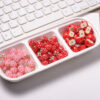 Wholesale Hand Painted Strawberry Acrylic Beads DIY Phone Chain Bag Craft Supply
