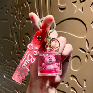 Oil-infused square strawberry bear-standing gesture beckoning / Single OPP bag packaging