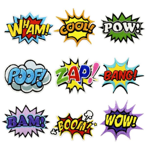Wholesale Cartoon English Text Cloth Sticker for Baggage - Decorative Car Key Accessory