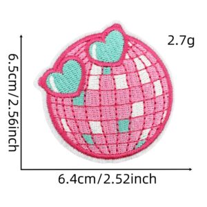 Pink cartoon cloth stickers 11#