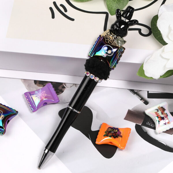 oly-5683968322d5218ed7e458f46012eba8 Wholesale Halloween Acrylic Beads Bat Skull Shapes for DIY Phone Charm Car Key Accessory