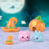 Wholesale Halloween Resin Decorations Cute Pumpkin Ghost Vampire Figurines for Cake Car Home Decor Gift