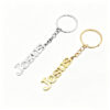 Wholesale Chic Gold Metal Letter Pendant Keychain Fashion Accessory for Car Keys or Bag Charm