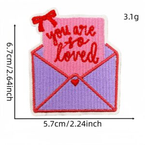 Pink english cloth sticker 6#