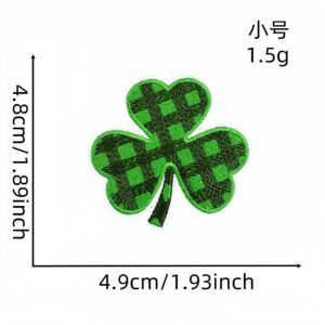 Green leaf small cloth stickers 3#