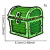Wholesale Green Cartoon Embroidered Iron-On Patch Decorative Accent for Clothing DIY