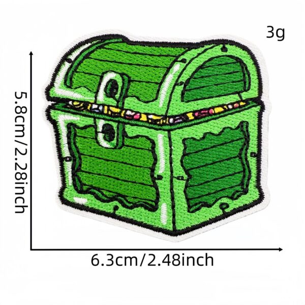 Wholesale Green Cartoon Embroidered Iron-On Patch Decorative Accent for Clothing DIY