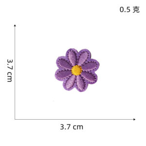 Purple flower cloth patch 10 #