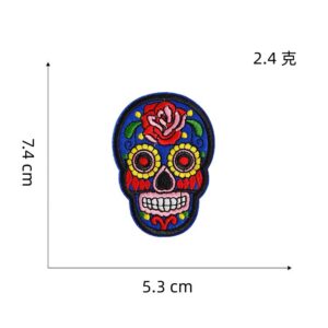 5# skull cloth sticker