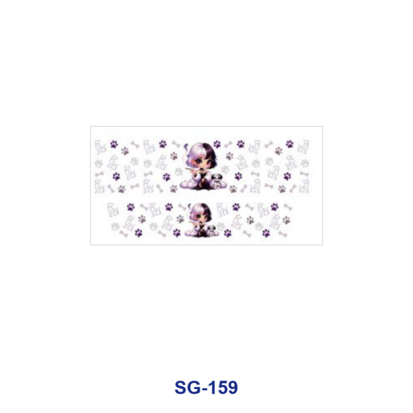 Wholesale 8pcs Aesthetic Character Girl 3oz Cup Stickers Wrap OLY Exclusive