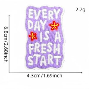 Inspirational english cloth stickers 4#