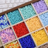 Wholesale Modern Acrylic Loose Beads 6mm White Electroplated Finish for DIY Phone Chains Boutique Resale