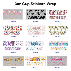 oly-56c2dc2e4a17b594c071c5f995afbcaa Wholesale 8pcs Cute Aesthetic Cartoon 3oz Cup Stickers Wrap OLY Exclusive