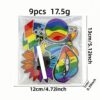 oly-56d5848f1d6bf5c3bb1e71e991b28869 Wholesale Rainbow Embroidered Patch Set - 9 Pieces Decorative Iron-On Patches for DIY Clothing Accessories