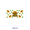 oly-56d9683f09cfc7051b551cdbde33ff36 Wholesale 5pcs Fairy Mushroom House Rainbow Sunflower Floral Water Splash Crystal Mixed Print 16oz Cup UV DTF Wraps