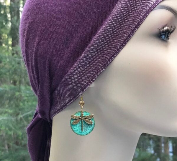 oly-56e9fac3dd26bcfa28bfc1a0279052ac Wholesale Trendy Dragonfly Earrings Bronze Green Alloy Ethnic Style Women's Jewelry