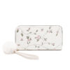 oly-56f279b481513d0845c9af5f13d1b454 Wholesale PU Leather Embroidery Fluffy Ball Coin Purse Wallet Chic for Women