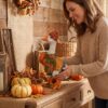 Wholesale Autumn Harvest Duck Resin Ornament - Stylish Home Decor Accent for Casual or Gift Use