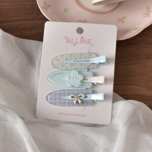 2 # Blue flower seamless clip-3pcs