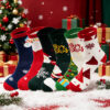 Wholesale Polyester Cotton Mid Calf Socks with Cartoon Christmas Patterns for Holiday Party Gifts