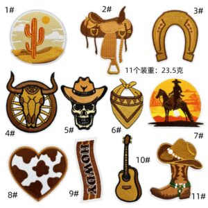 Denim cloth patch set of 11 pieces
