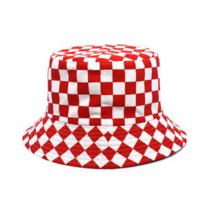 RED AND WHITE CHECK / M（56-58cm）