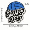 oly-577aaa12b875131ccd3a2910128e53f3 Wholesale Cartoon Volleyball Embroidered Patch Blue Glitter Iron-On Decorative DIY Accessory