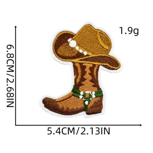 Wholesale Denim Embroidered Patch Stickers Fashion Accessory for Clothing Boutique Resale