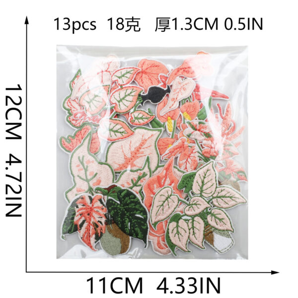 oly-57b6d2faf3c28cb4be40a47d2ead4bf8 Wholesale Stylish Red Leaf Embroidery Patches Polyester Thread DIY Clothing Decoration Resale