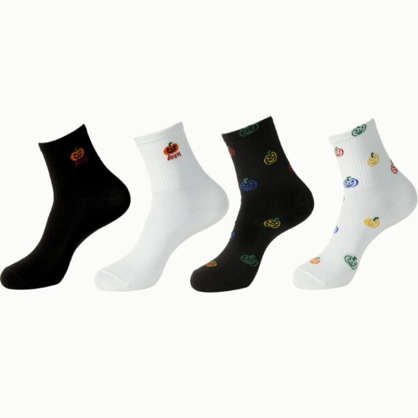 oly-57b7ecb7791a11b97abd813bafd8f6f4 Wholesale Trendy Face Mid Calf Socks Polyester Unisex Casual Socks