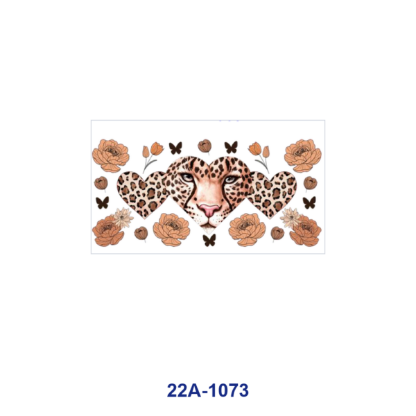 oly-57c9367228a8825a8f4e73cea0d42c5e Wholesale 5pcs Soft Retro Leopard Print Cheetah Bow Floral Butterfly Heart Checker Rainbow Mixed Decor Prints 16oz Cup UV DTF Wraps