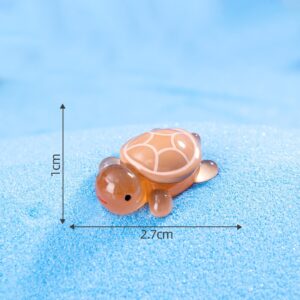 30 # Light coffee [small size] / 30 types of luminous cartoon turtles