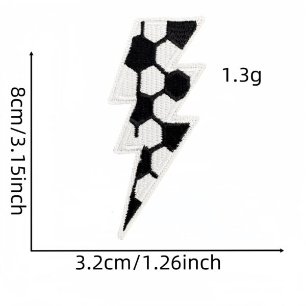oly-57cfea86bbcd22393fa0251a22047248 Wholesale Trendy Lightning Sports Embroidery Patches Fashion Accessory for Headwear Bags