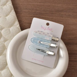18# blue water drop seamless clip-3pcs