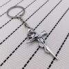 Wholesale Alloy Gothic Cross Keychain Stylish Car Key Accessory Decorative Pendant