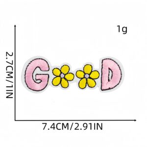 Letter flower cloth patch 11#