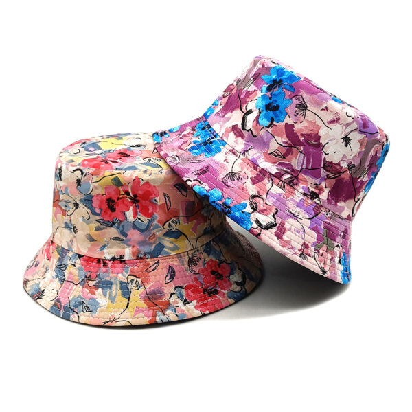 Wholesale Stylish Reversible Floral Bucket Hat Sun Hat for Travel Vacation Fashion Accessory Gift