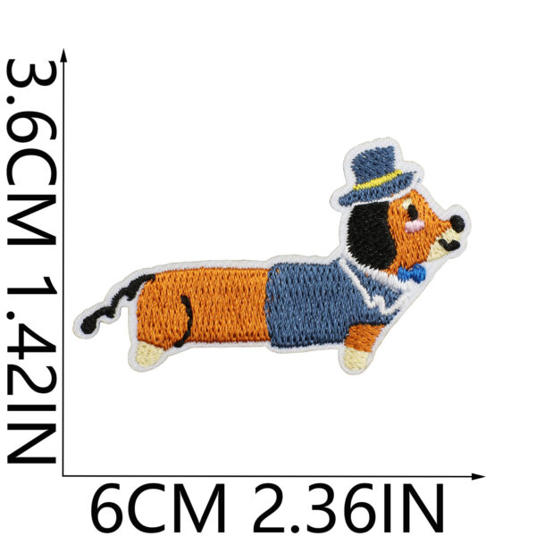 oly-57e4ce6595867a429d8c22a34458817d Wholesale Dachshund Dog Embroidered Patch Decorative Accent for Clothing Resale