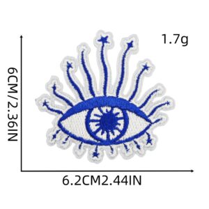 Blue eyes cloth sticker 5#