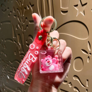 Oil-infused square strawberry bear-lining / Single OPP bag packaging