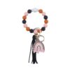 oly-581d88bb281fc628ab11b3570a8ef386 Wholesale American Style Leopard Print Silicone Bead Bracelet Keychain Pink Boutique Resale Accessory