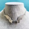 oly-5825a1bde8c73a7e772fb77e0c8a4811 Wholesale Zinc Alloy Gothic Bat Wing Pendant Necklace Silver Plated Chain Trendy Jewelry Accessory for Resale