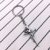 Wholesale Alloy Gothic Cross Keychain Stylish Car Key Accessory Decorative Pendant