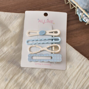 #3 Blue Figure-Eight Fine Check - 4pcs