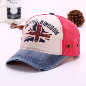 Denim blue eaves + watermelon red